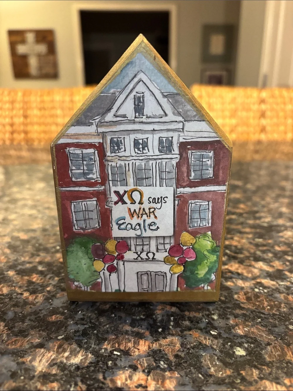 Chi O wooden block house